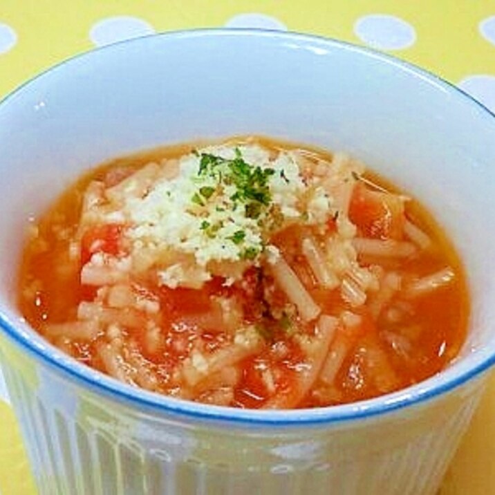 【離乳食】牛ミンチのトマトスパゲティー